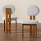 Baxton Studio Kacela Japandi Light Grey Boucle Fabric and Walnut Brown Finished Wood 2-Piece Dining Chair Set 241-2PC-13434-ZORO - alternate 5